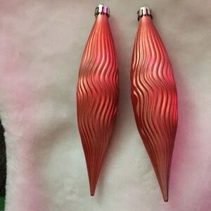 Elegant Red Swirl Earrings